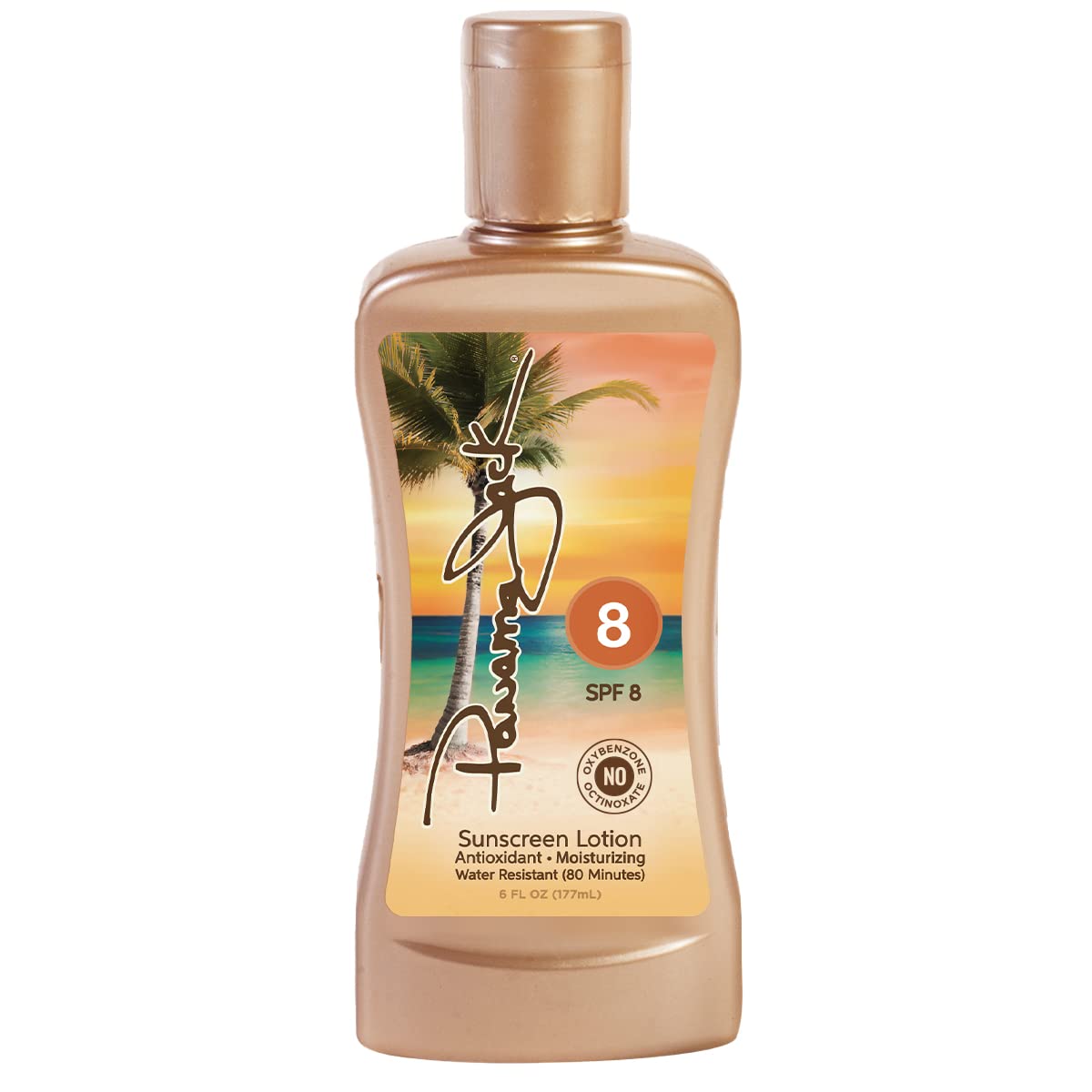 Panama Jack Sunscreen Tanning Lotion SPF 8 – Cruelty-Free, Reef-Friendly, 6 oz (Pack of 12)
