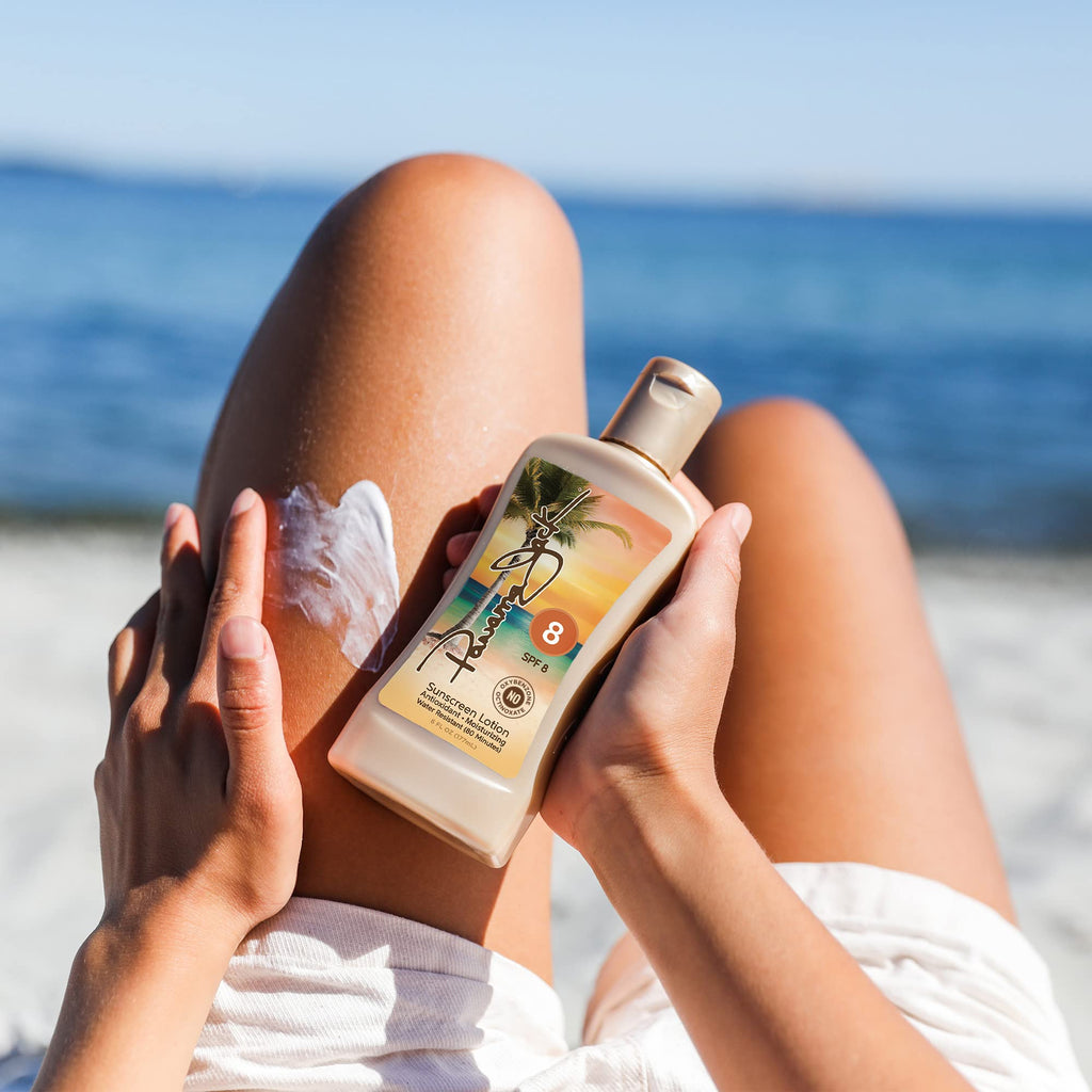 Panama Jack Sunscreen Tanning Lotion SPF 8 – Cruelty-Free, Reef-Friendly, 6 oz (Pack of 12)