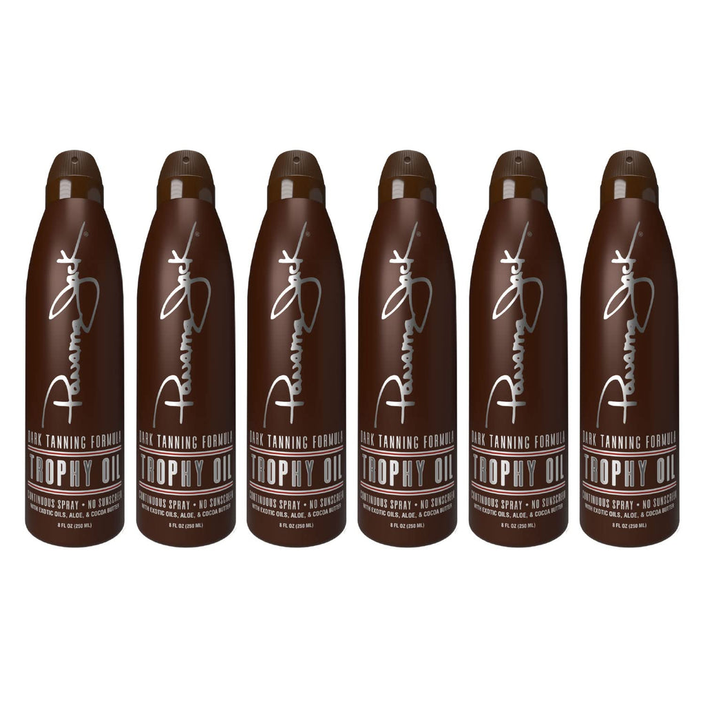 Panama Jack Trophy Suntan Oil – 0 SPF, Exotic Oils + Aloe & Cocoa Butter (Pack of 2)