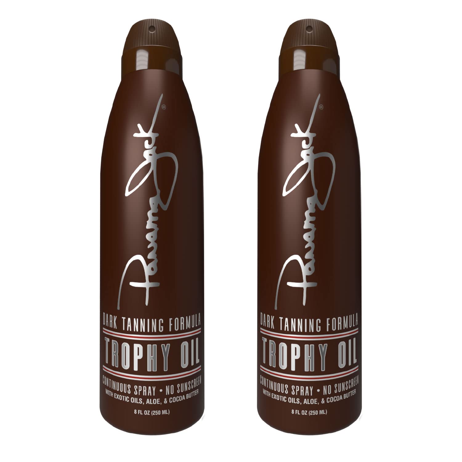 Panama Jack Trophy Suntan Oil – 0 SPF, Exotic Oils & Cocoa Butter, 5.5 oz (Pack of 6)