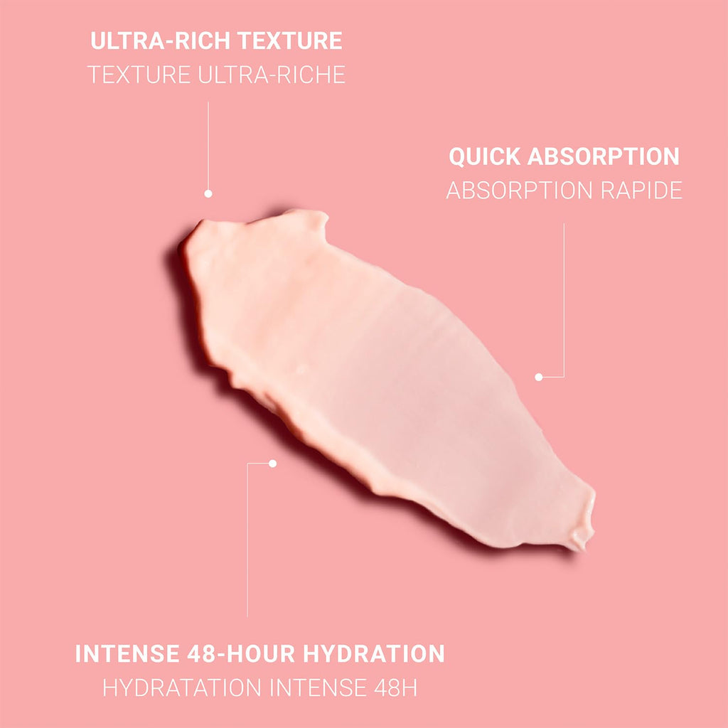 Panier des Sens Radiant Peony Ultra Rich Face Cream – 1.7 oz, 48H Hydration & Regeneration, 99% Natural, Made in France, Vegan