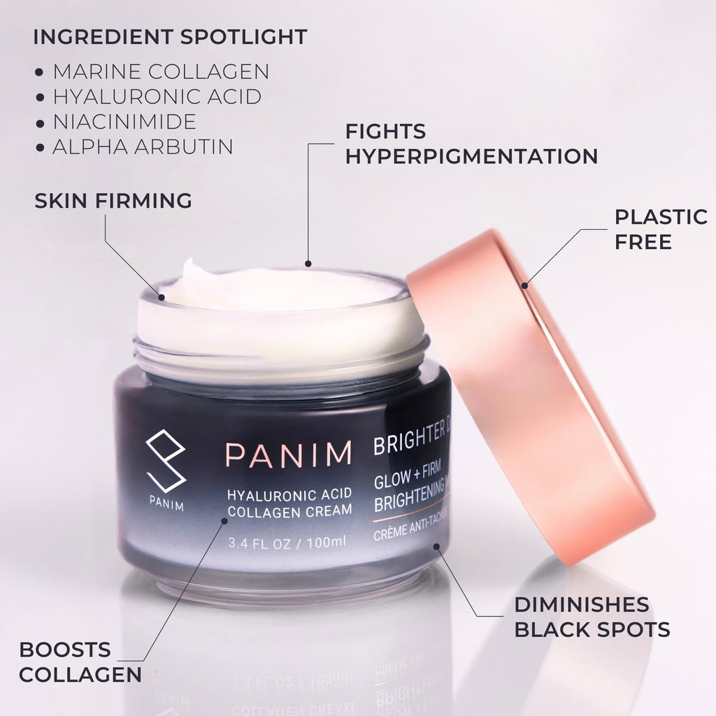 PANIM Marine Collagen Cream for Face – Hyaluronic Acid, Niacinamide, Brightening & Firming