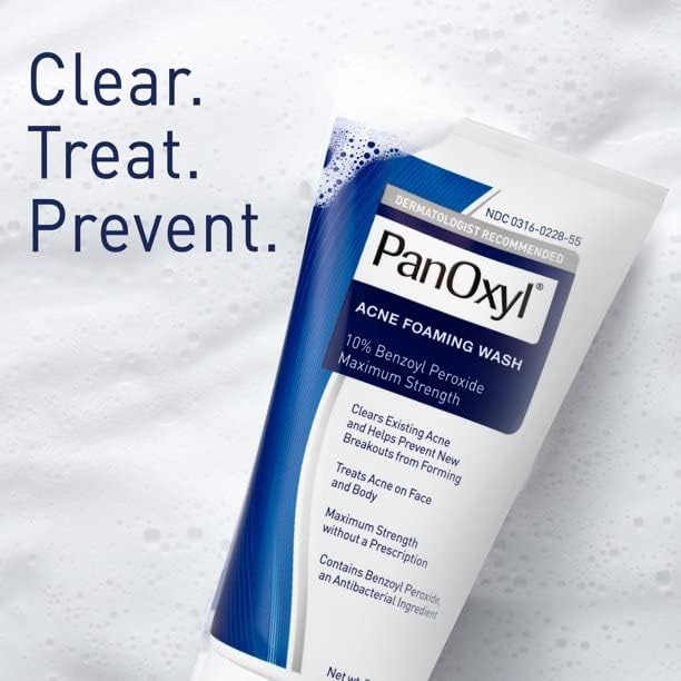 PanOxyl Foaming Acne Wash Maximum Strength 5.5 oz Pack of 3 – 09855