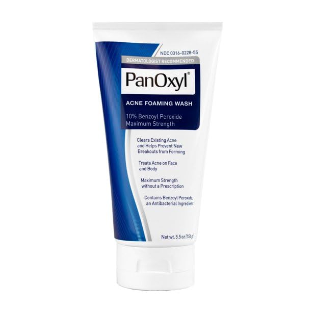 PanOxyl Foaming Acne Wash Maximum Strength 5.5 oz Pack of 3 – 09855
