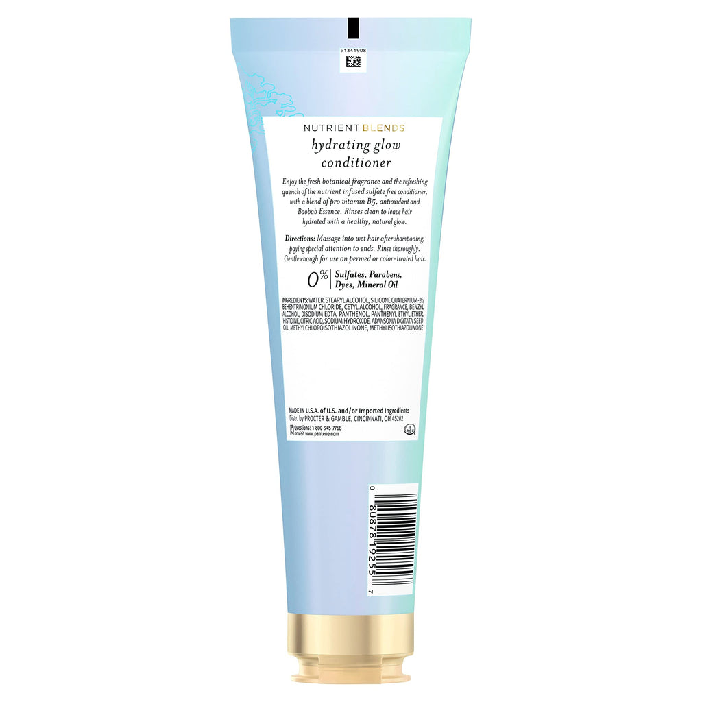 Pantene Sulfate-Free Conditioner with Baobab Essence | Hydrates Dry Hair, Color Safe 8 oz