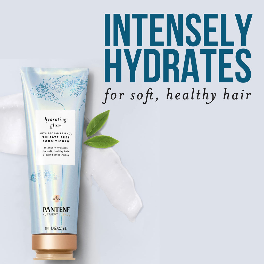Pantene Sulfate-Free Conditioner with Baobab Essence | Hydrates Dry Hair, Color Safe 8 oz