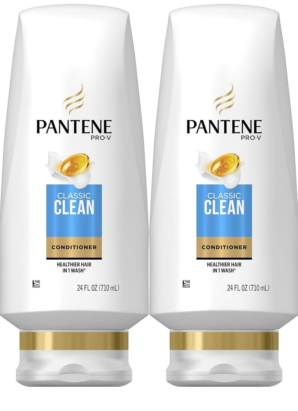 Pantene Classic Clean Conditioner Twin Pack – 2 x 24 oz Bottles | Pro-V Hydration