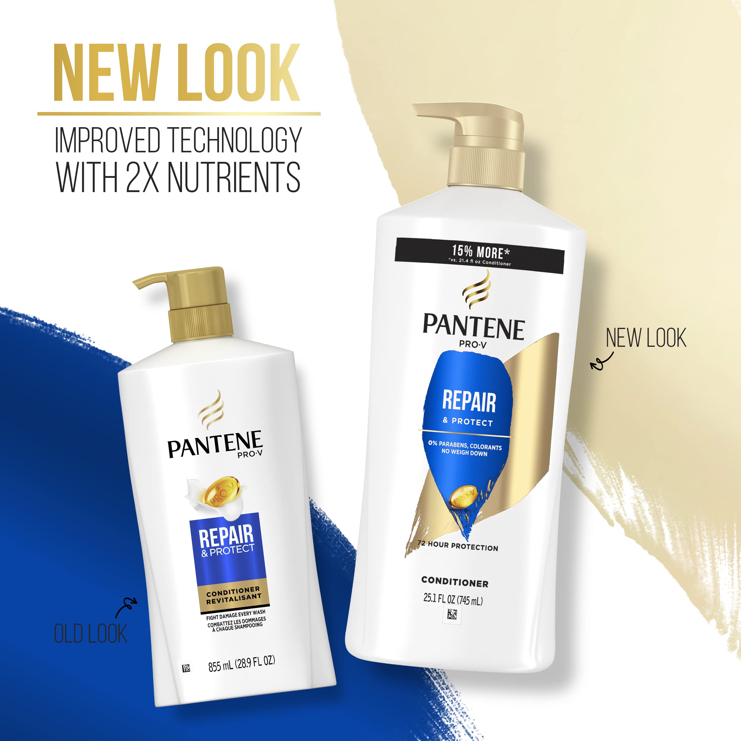 Pantene Twin Pack: Repair & Protect Conditioner for Damaged & Color-Treated Hair
