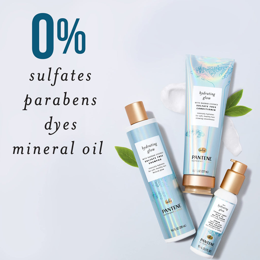 Pantene Sulfate-Free Conditioner with Baobab Essence | Hydrates Dry Hair, Color Safe 8 oz