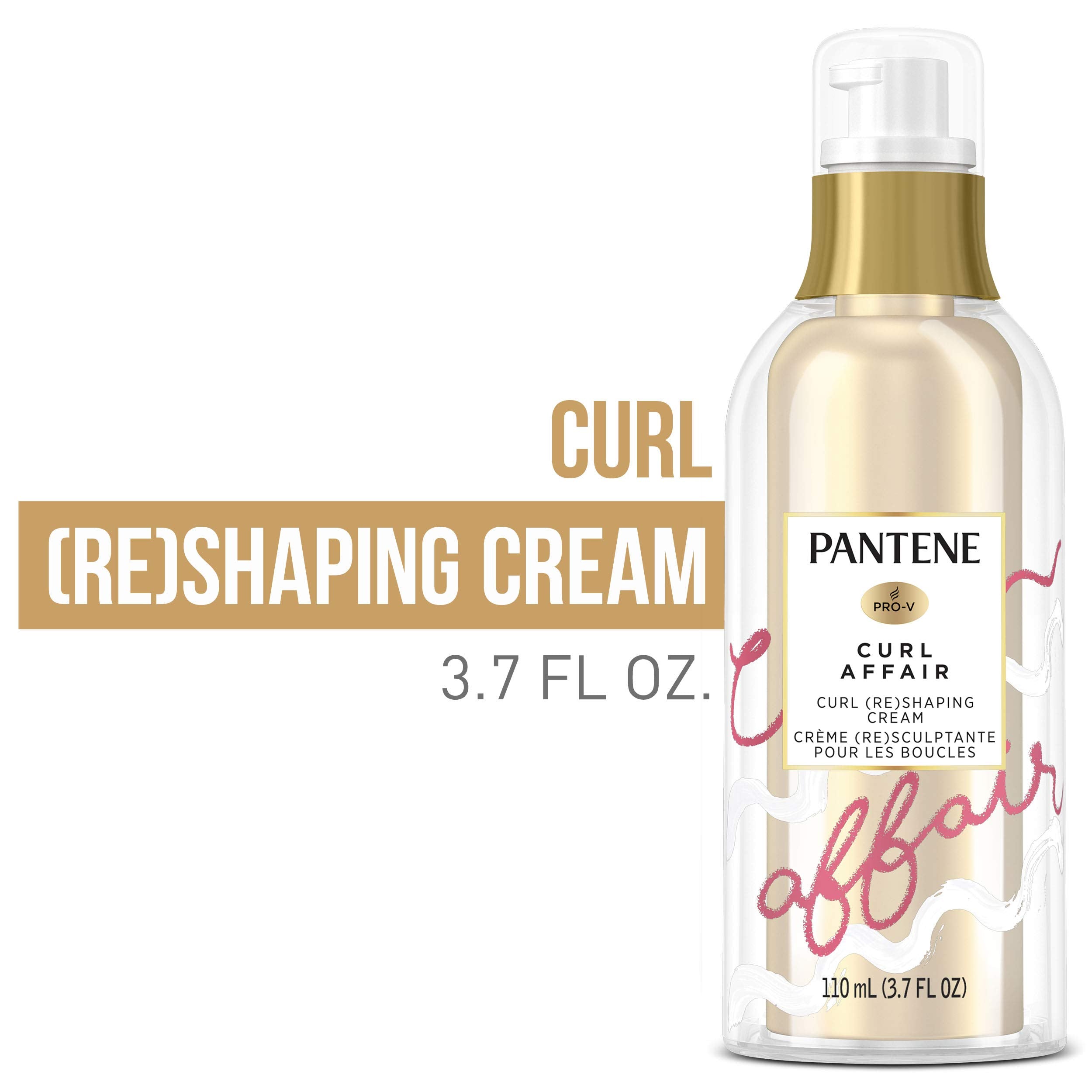 Pantene Sulfate-Free Curl Affair Curl (Re) Shaping Cream with Blackcurrant – 3.7 oz / 2.904 Fl oz