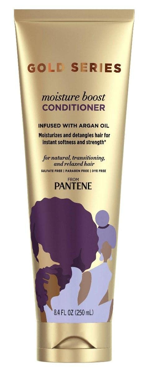 Pantene Gold Series Moist Boost Conditioner — 8.4 oz (250 ml) | Argan Oil, Sulfate-Free