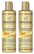 Pantene Gold Series Shampoo Moisture Boost – 9.1 oz Bottle (Pack of 2)