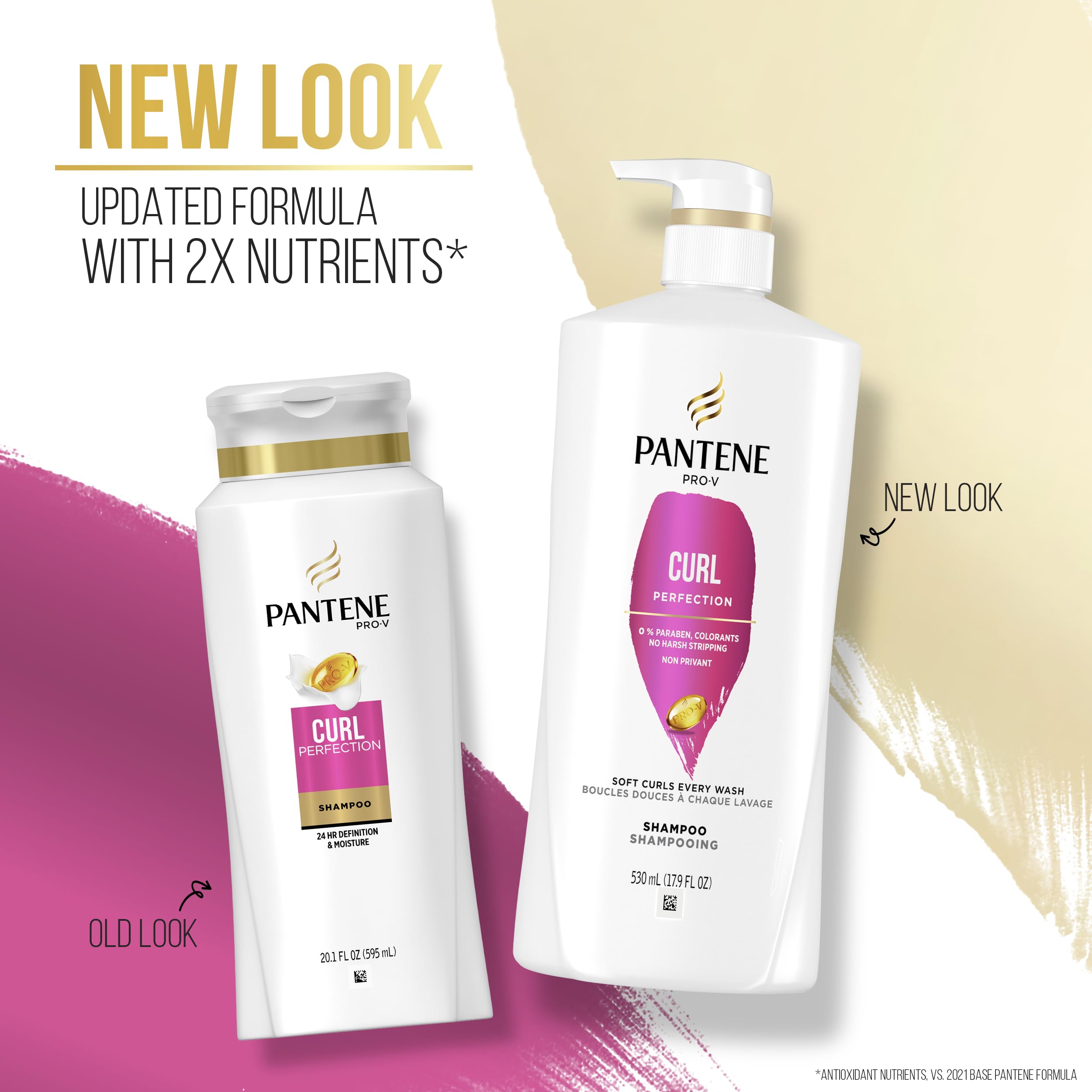 Pantene PRO-V Curl Perfection Shampoo – Hydrated, Defined Curls 17.9oz
