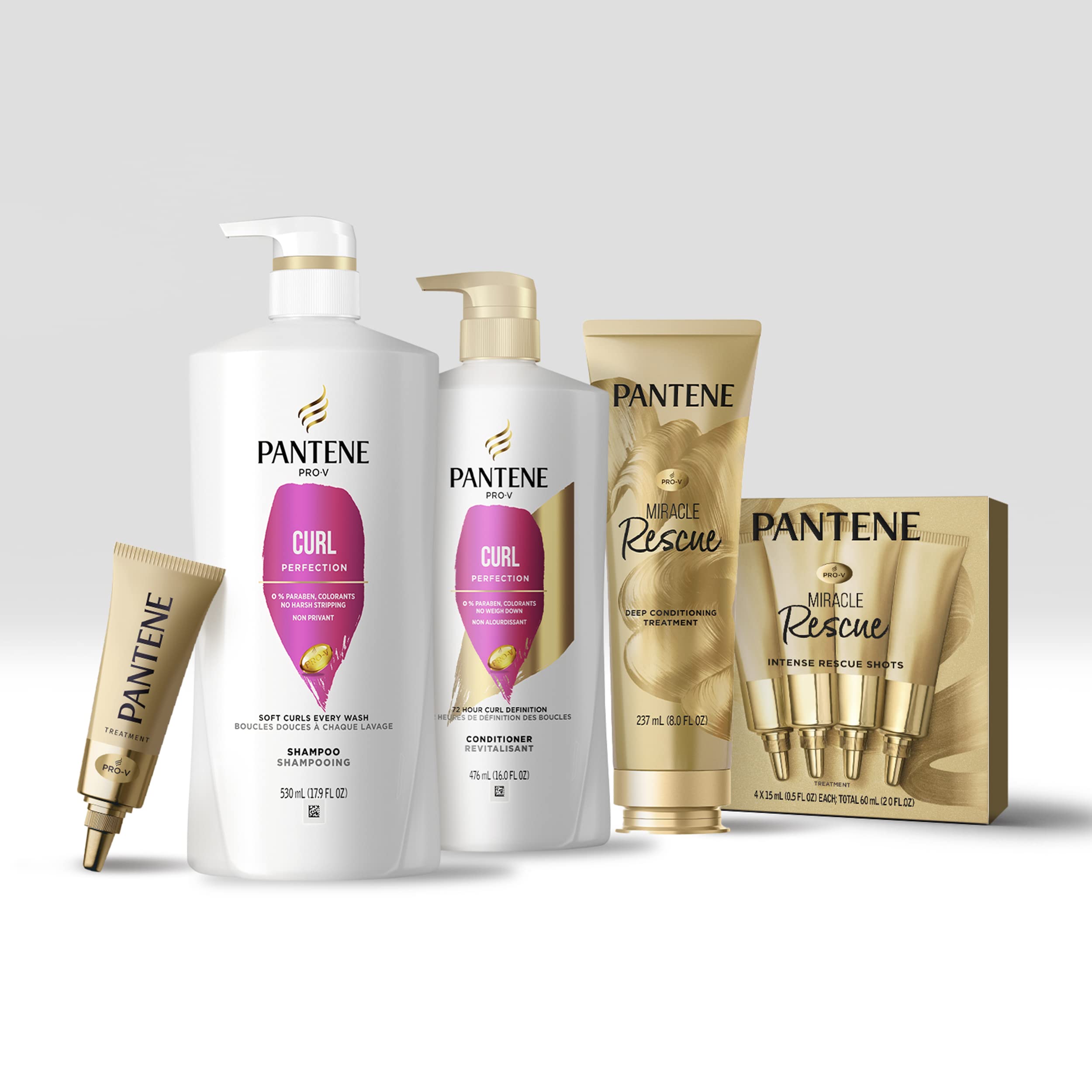 Pantene PRO-V Curl Perfection Shampoo – Hydrated, Defined Curls 17.9oz
