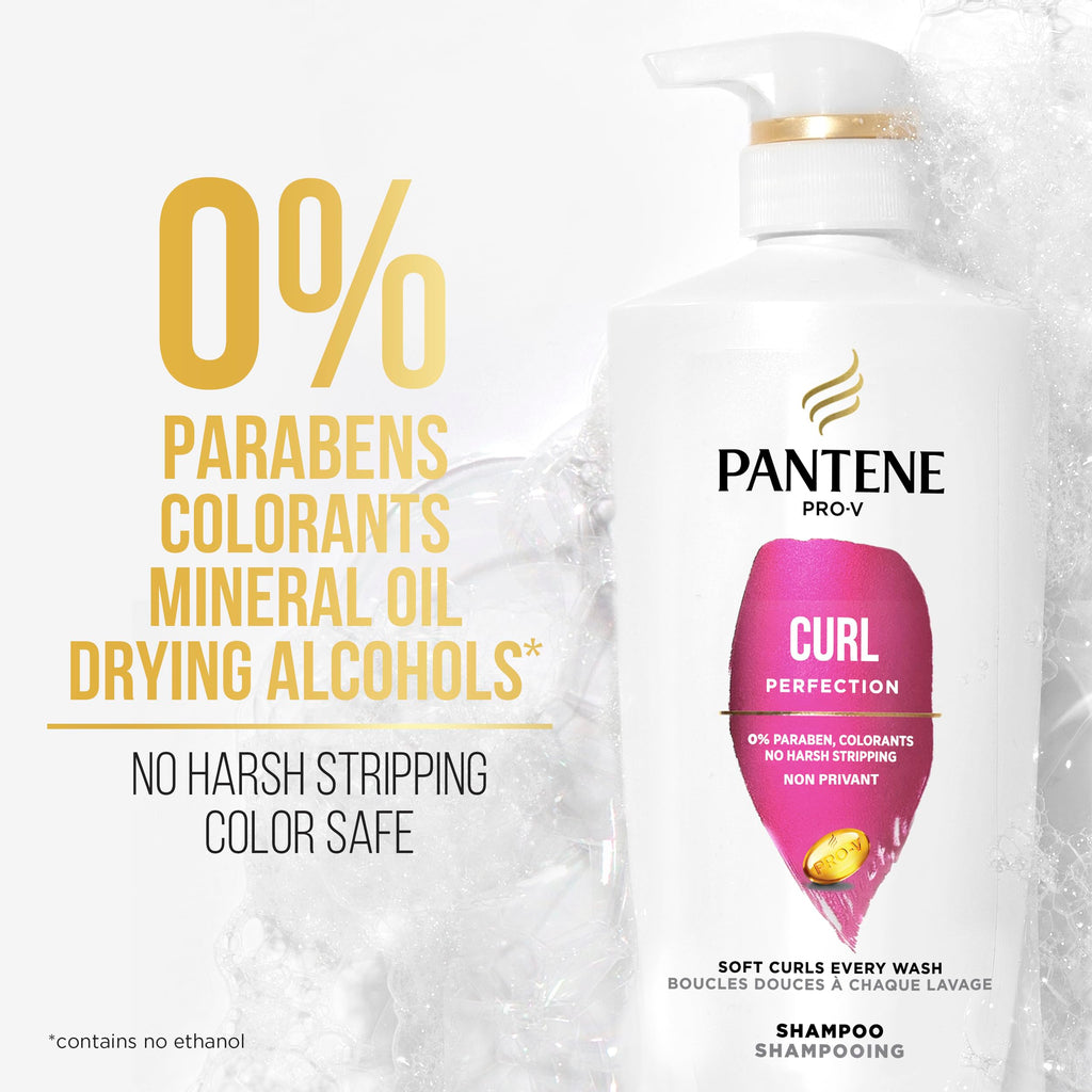 Pantene PRO-V Curl Perfection Shampoo – Hydrated, Defined Curls 17.9oz