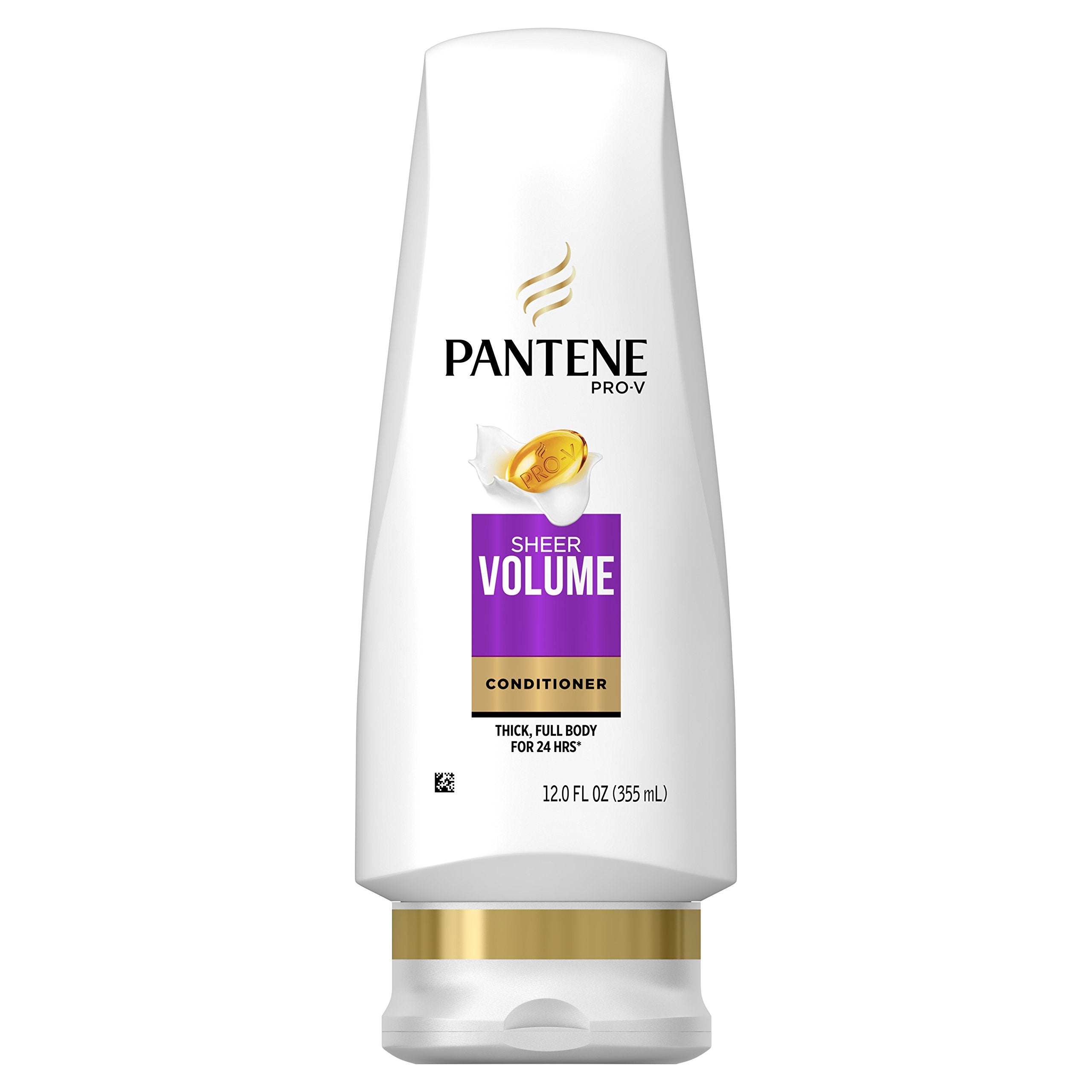 Pantene Pro-V Sheer Volume Conditioner, 12 fl oz – Lightweight Nourishment for Lasting Volume (Packaging May Vary)