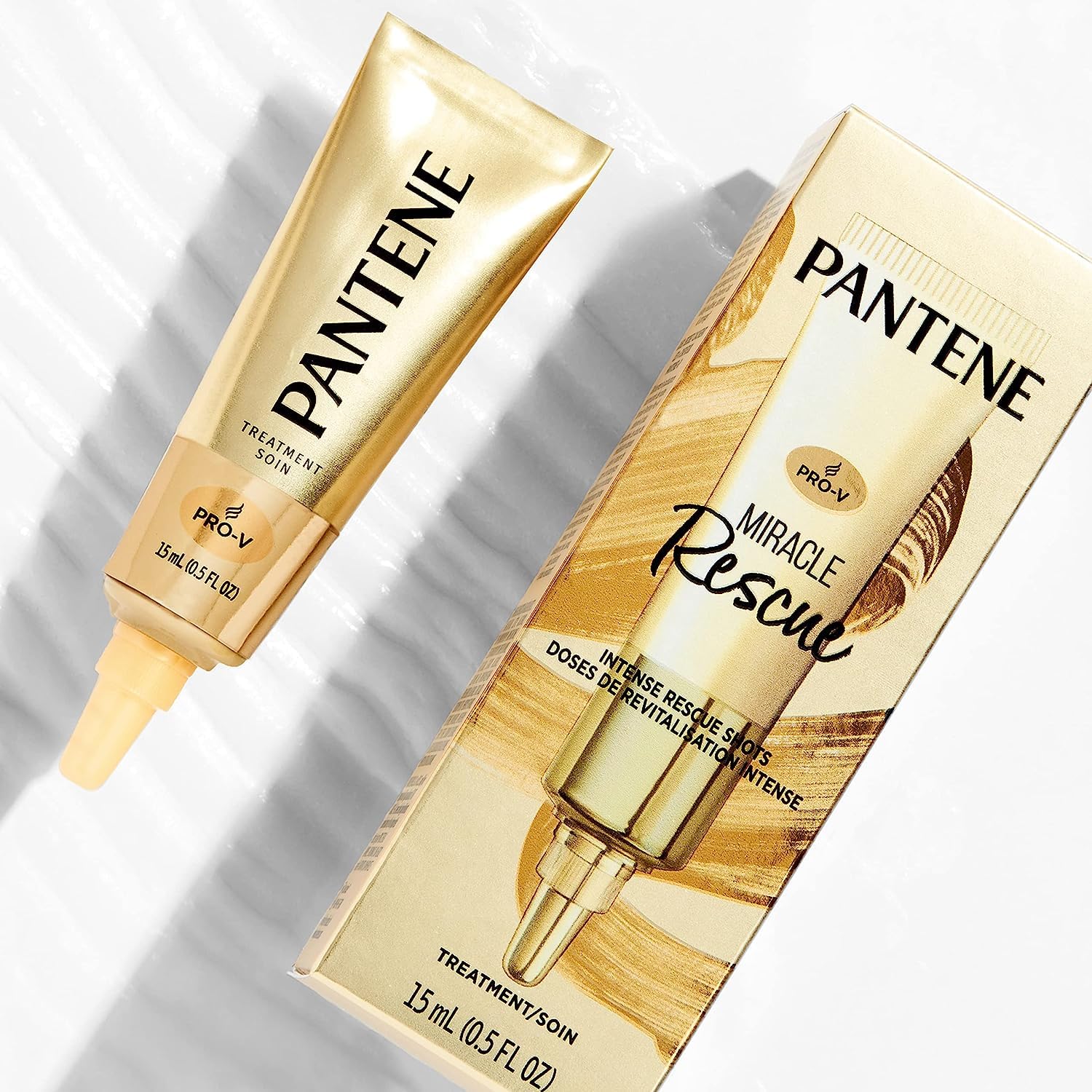 Pantene Pro-V Volume & Body Set for Fine Hair | Shampoo, Conditioner & Rescue Shot, Color-Safe