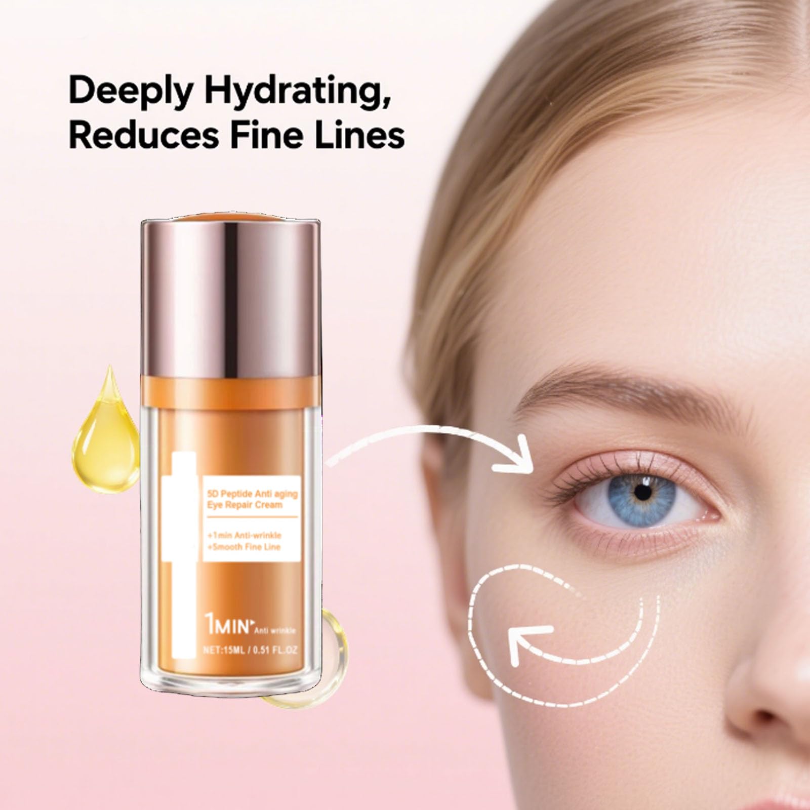 PAPA FEEL Eye Cream | 5D Peptide for Dark Circles & Fine Lines