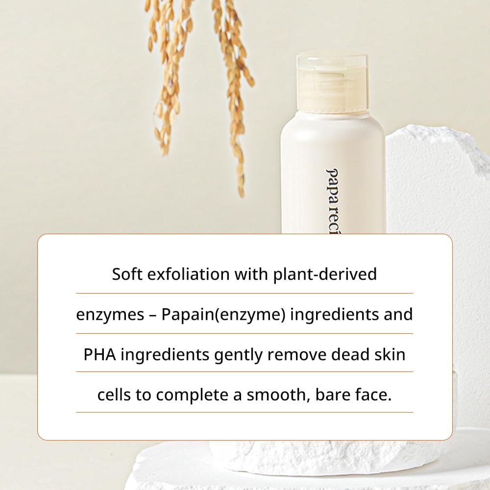 Papa Recipe Blemish Enzyme Powder Rice Cleanser — Gentle Triple Exfoliation, Low pH Skincare