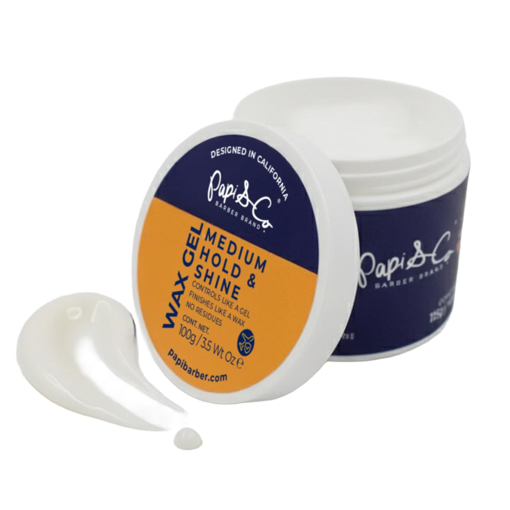PAPI & CO. Wax Hair Gel for Men — Medium-Hold, Water-Soluble, 100 g