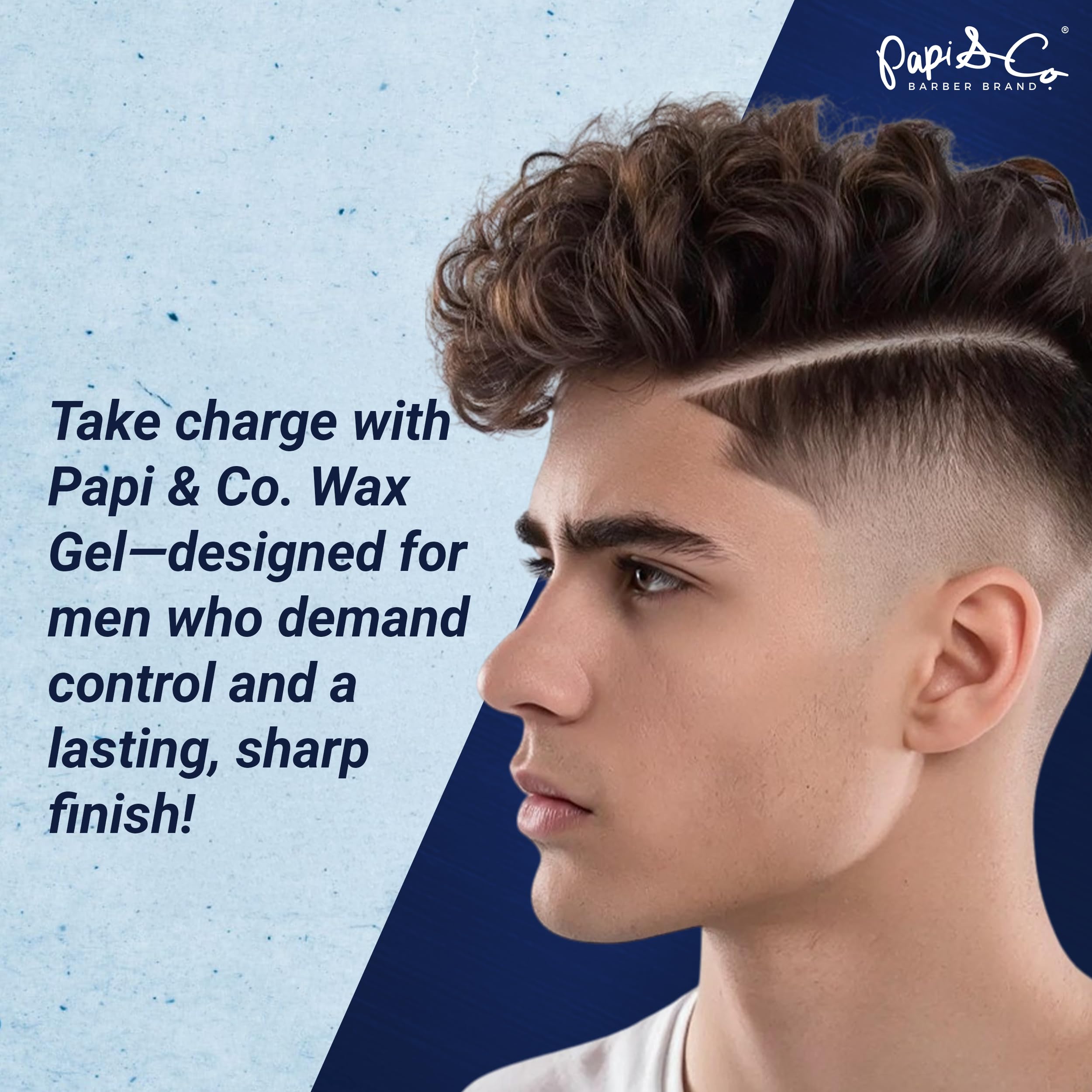 PAPI & CO. Wax Hair Gel for Men — Medium-Hold, Water-Soluble, 100 g