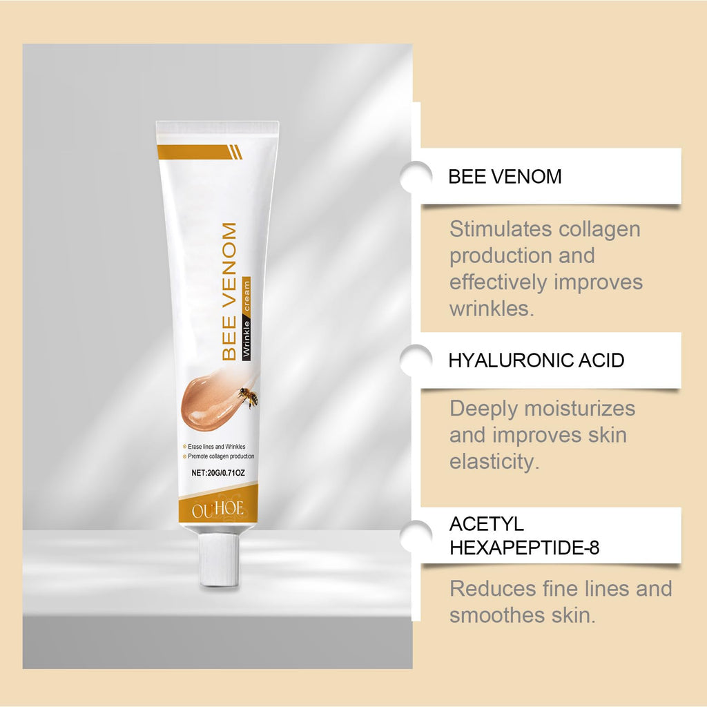 PAQIMAN Bee Venom Skin Cream – Anti-Aging Moisturiser for All Skin Types (2-Pack)