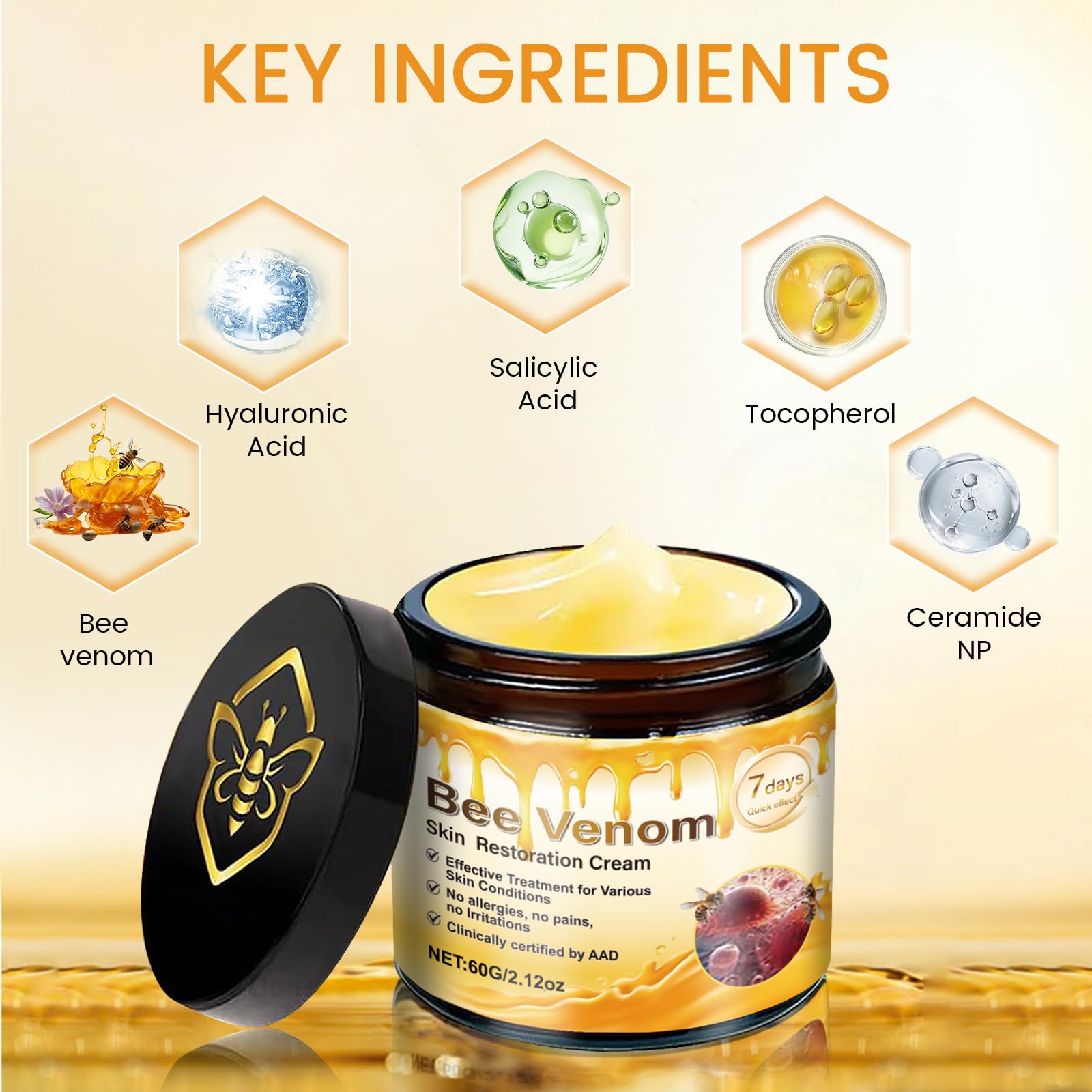 PAQIMAN Bee Venom Skin Treatment Cream – Firming, Hydration & Anti-Aging