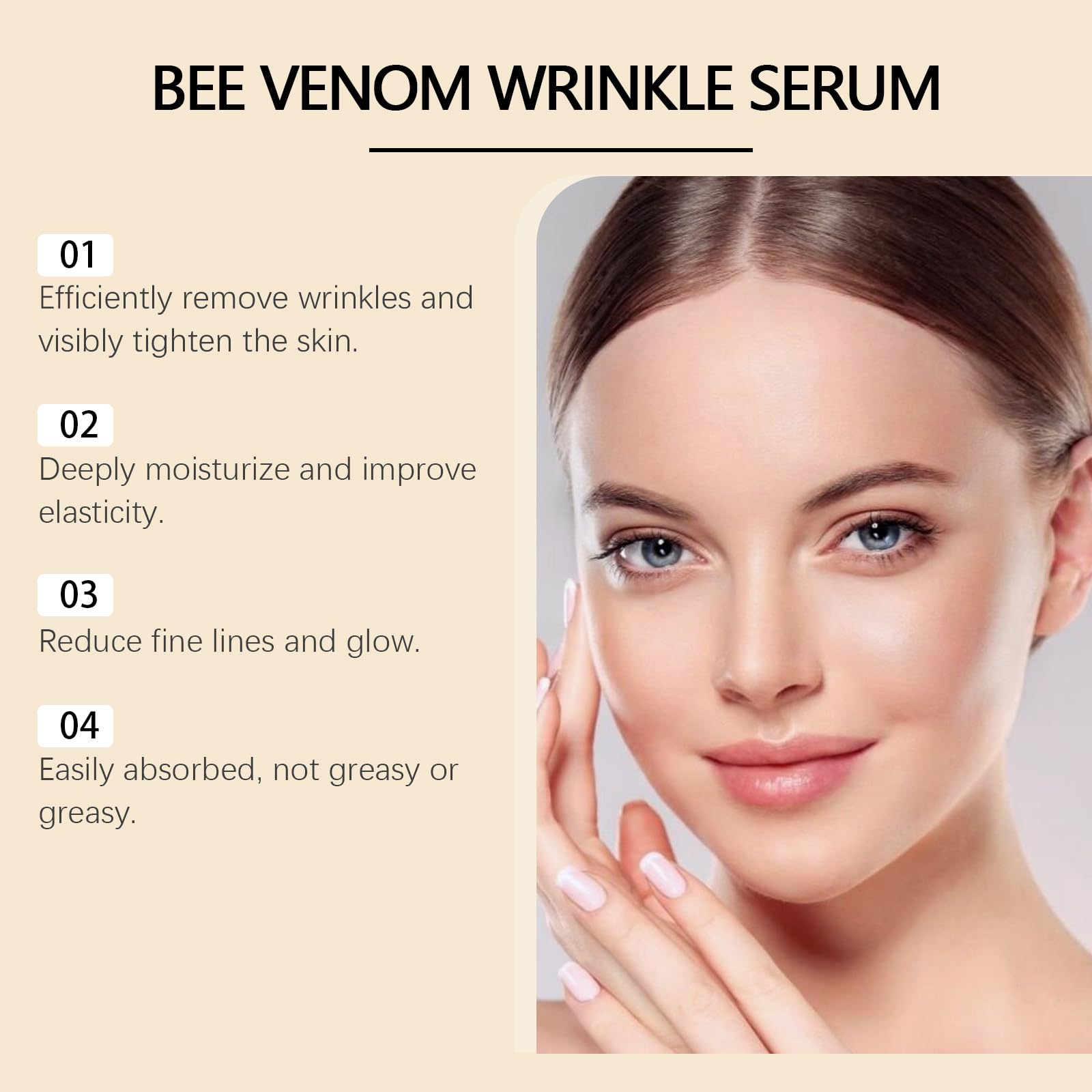 PAQIMAN Bee Venom Skin Cream – Anti-Aging Moisturiser for All Skin Types (2-Pack)