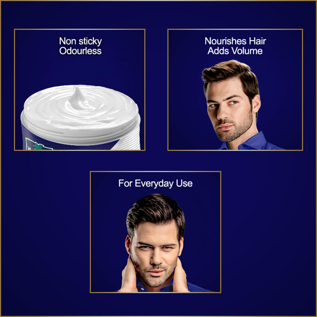 Parachute Advansed Hair Cream for Men – Coconut Moisturizing, Non-Sticky, After Shower, Pack of 3