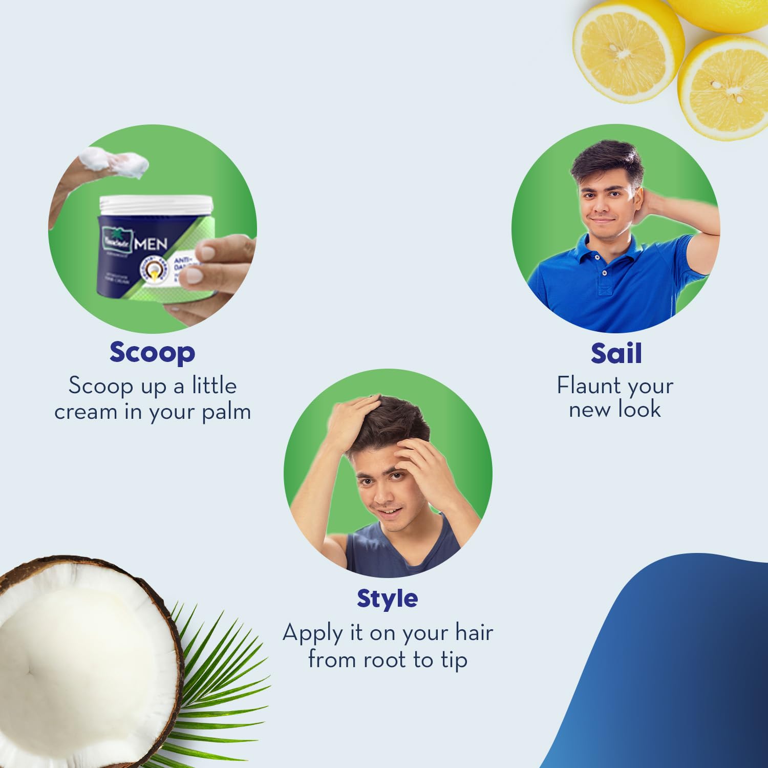 Parachute Advansed Men Hair Cream – Anti-Dandruff (100g) Pack of 3