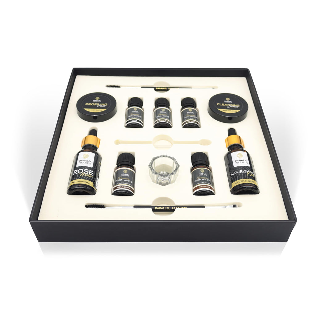 Parallel Products Henna Hair Color Kit – Complete Spot Color Kit for Grays & Roots