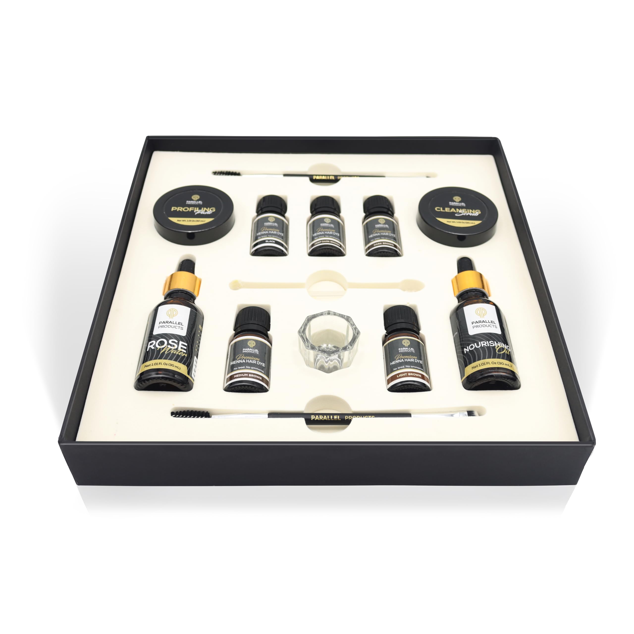 Parallel Products Henna Hair Color Kit – Complete Spot Color Kit for Grays & Roots