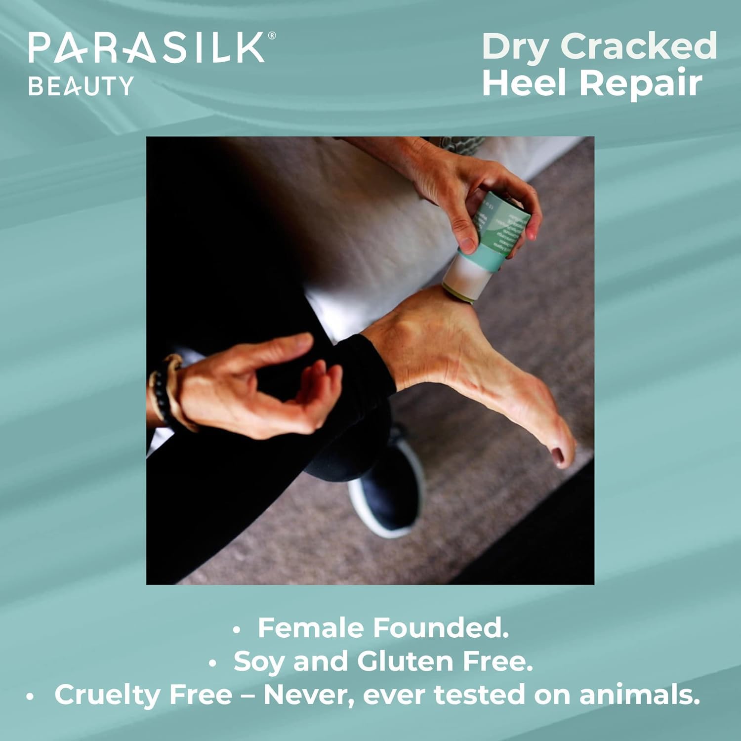 Parasilk Beauty Lemongrass Heel Repair Stick - Moisturizing Nighttime Foot Balm
