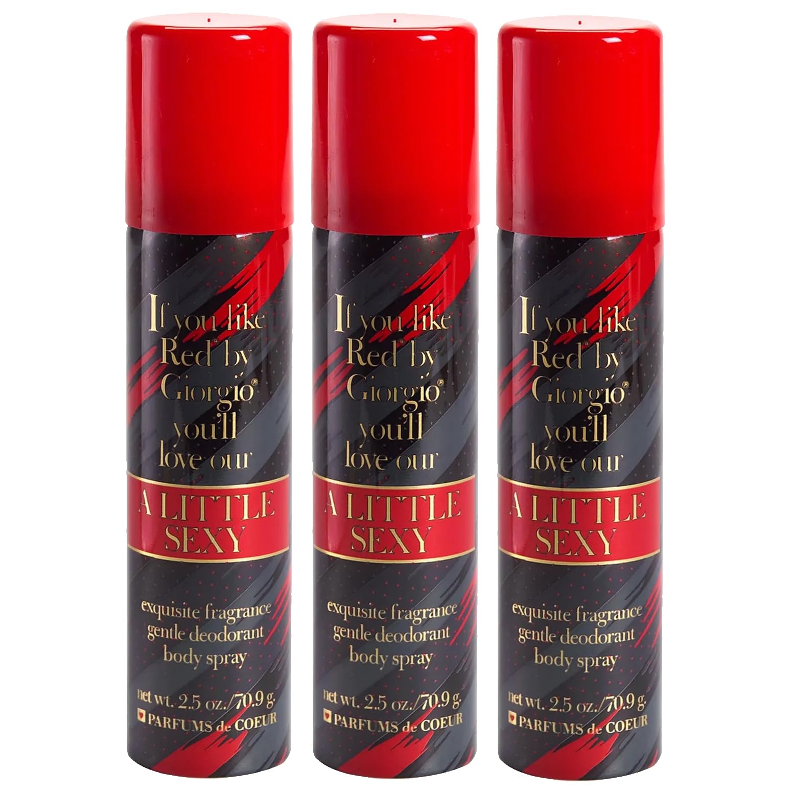 Parfums De Coeur A Little Sexy Deodorant Body Spray for Women – 2.5 oz