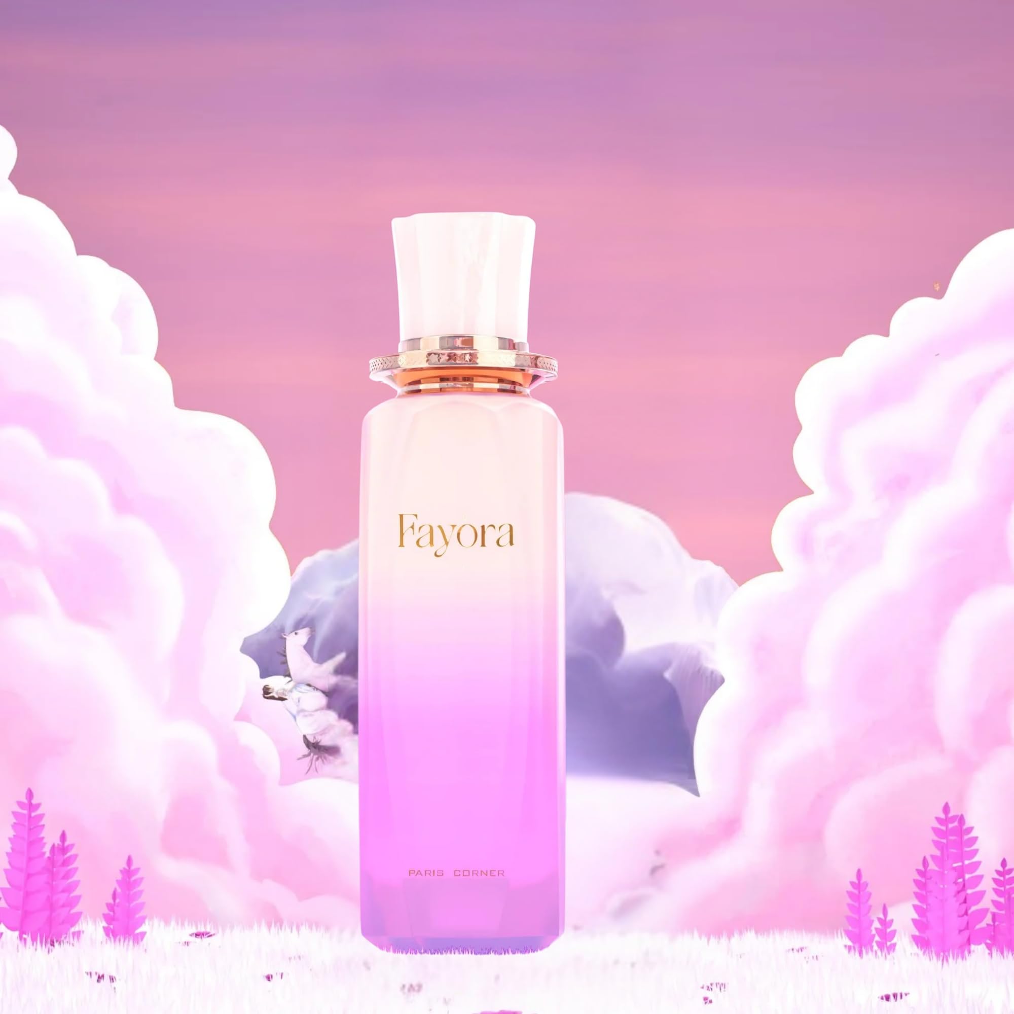 Paris Corner Fayora EDP 3.4 oz | Unisex Floral Fruity Scent with Passion Fruit, Rose & Jasmine