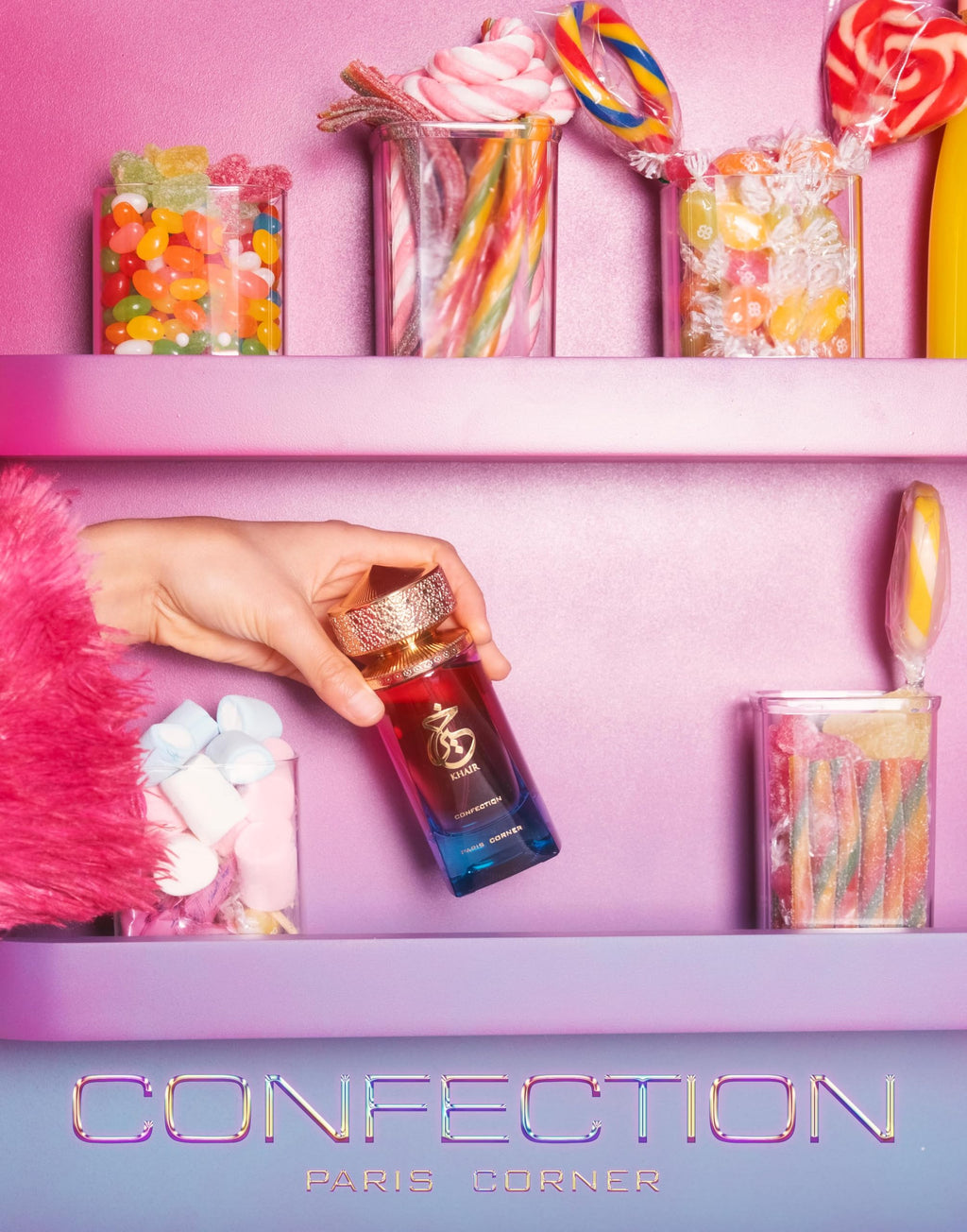 Paris Corner | Khair Confection EDP 3.4 Fl Oz | Unisex Sweet Candy Scent with Pear, Whipped Cream, Jasmine & Vanilla