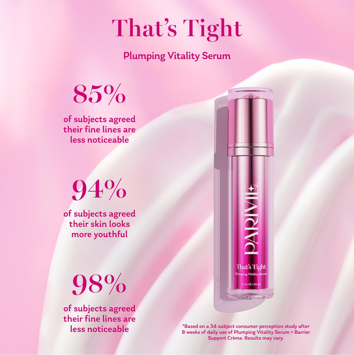 Parívie That’s Tight Plumping Vitality Serum – inPHinite Youth Technology, 1.7 fl oz