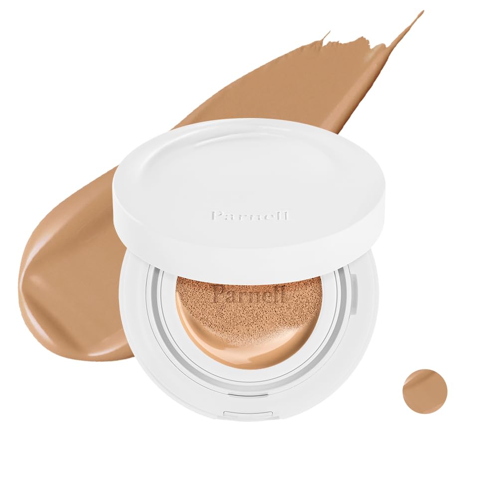 Parnell Cicamanu Serum Cushion – Lightweight Moisturizing Foundation for Sensitive Dry Skin (Pearl Skin, 0.52 fl oz, 30W)