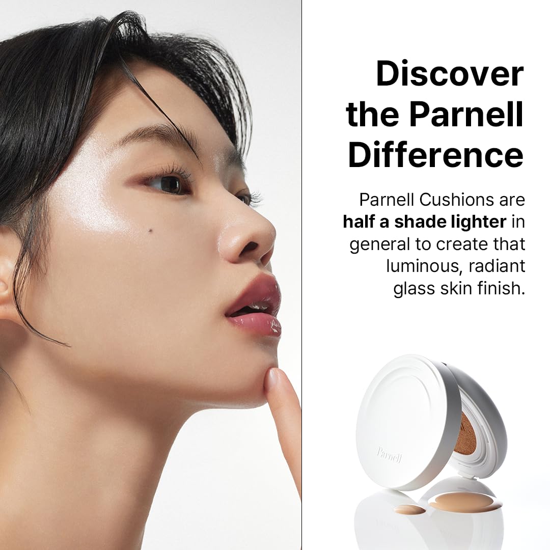 Parnell Cicamanu Serum Cushion – Moisturizing Foundation for Sensitive & Dry Skin | Glass Skin Finish