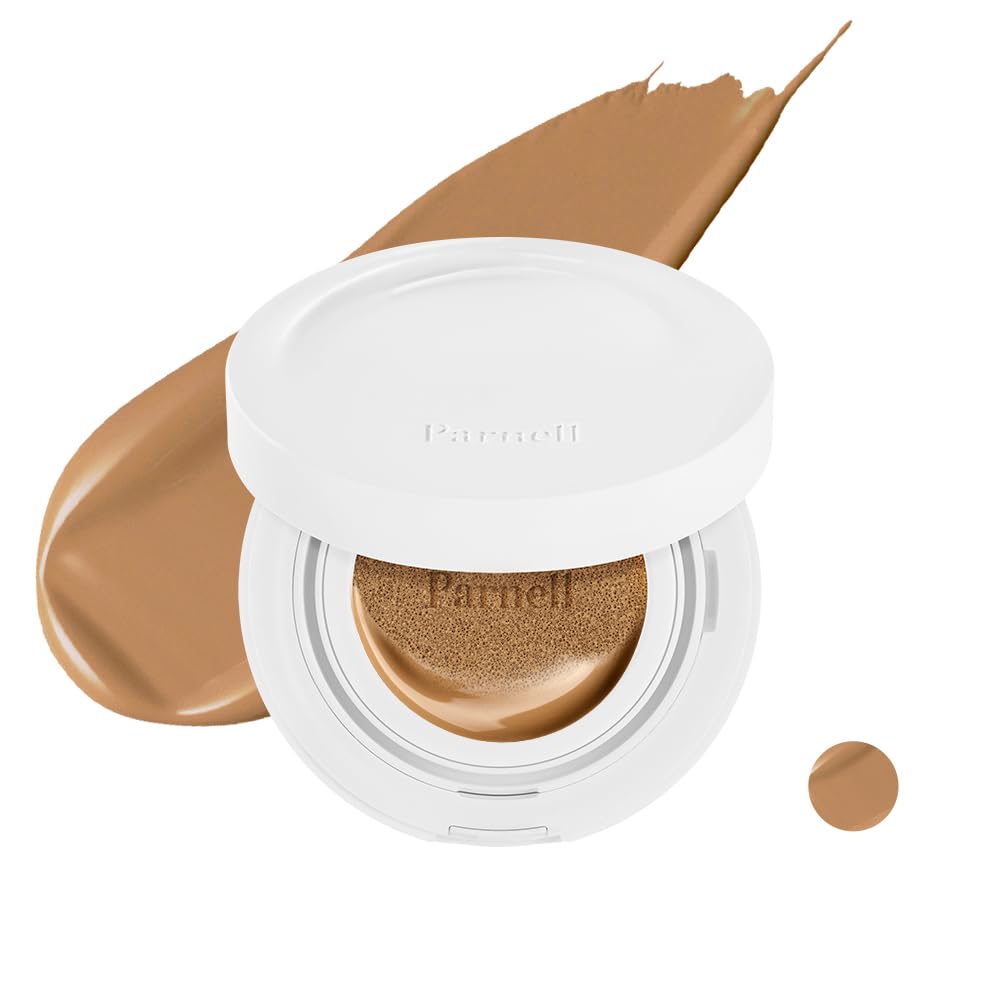 Parnell Cicamanu Serum Cushion - Moisturizing Foundation for Sensitive, Dry Skin | 0.52 Fl Oz 37N Truffle