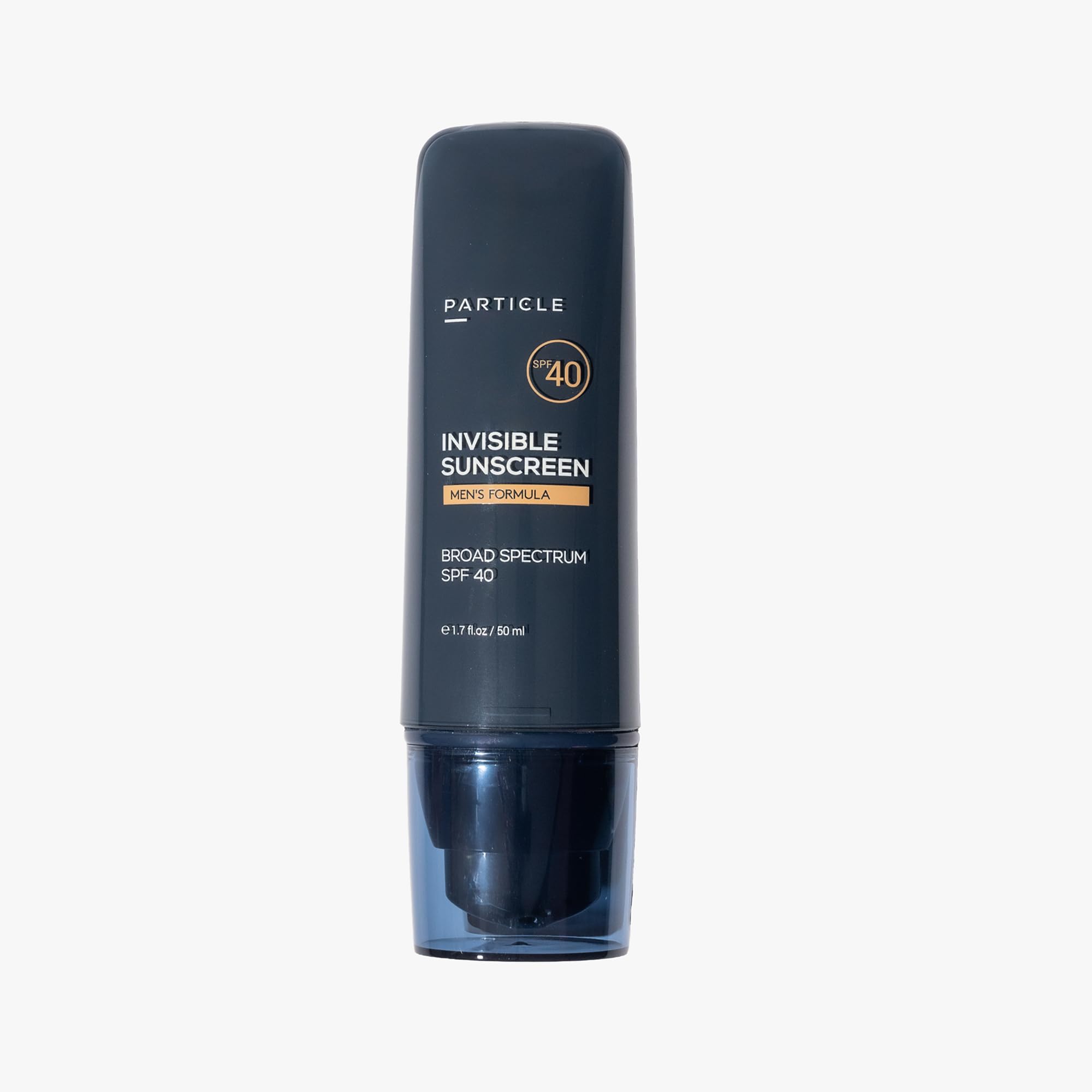Particle Invisible Sunscreen SPF 40 for Men – Clear, Beard-Friendly, Non-Greasy (1.7 oz)