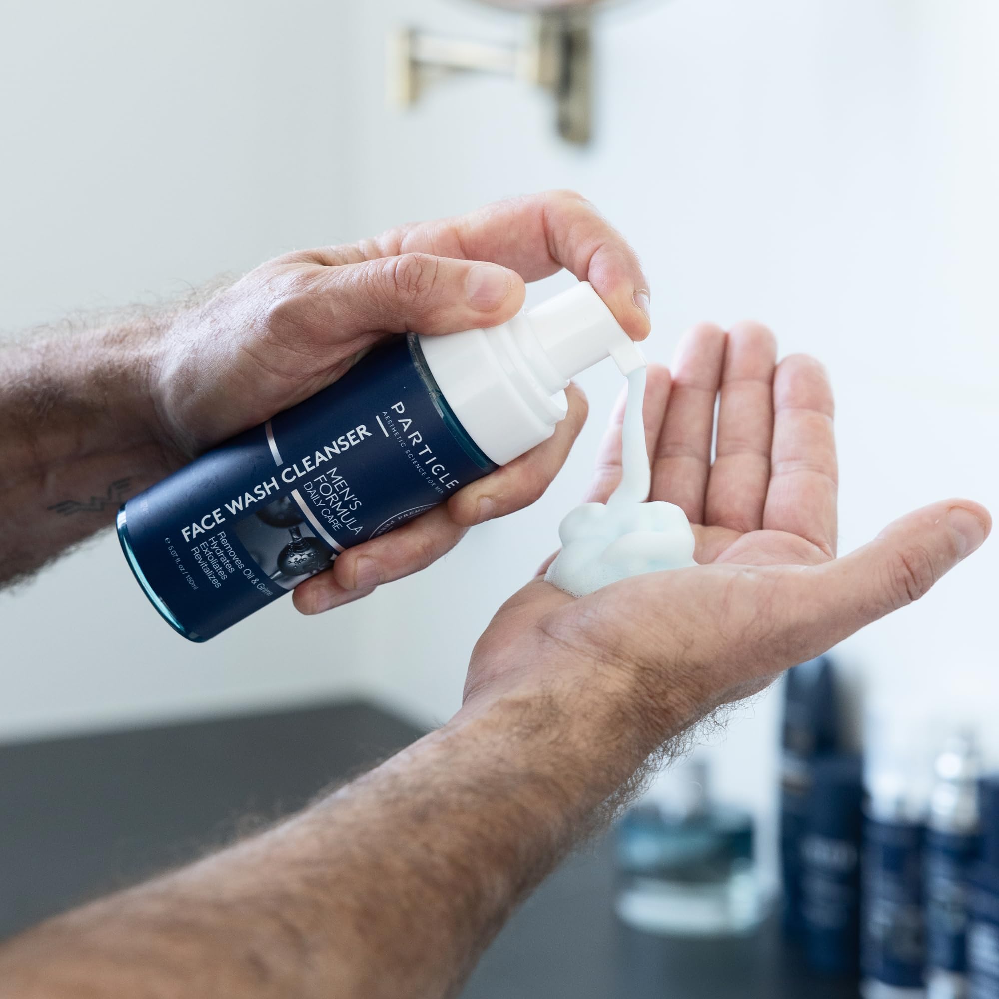 Particle Mens Face Wash - Anti-Aging Daily Cleanser for Men (5.07 oz)