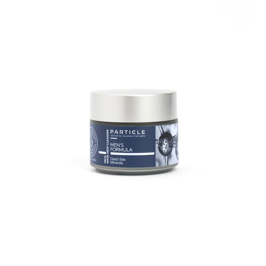 Particle Mineral Face Mask for Men – Hydrating Deep Cleansing Clay with Charcoal and Dead Sea Minerals