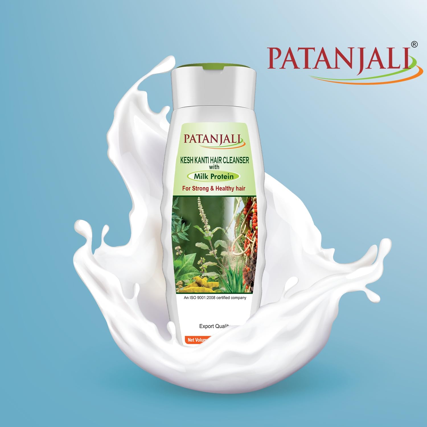 Patanjali Kesh Kanti Milk Protein Hair Cleanser Shampoo – Pack of 2 (200 ml)