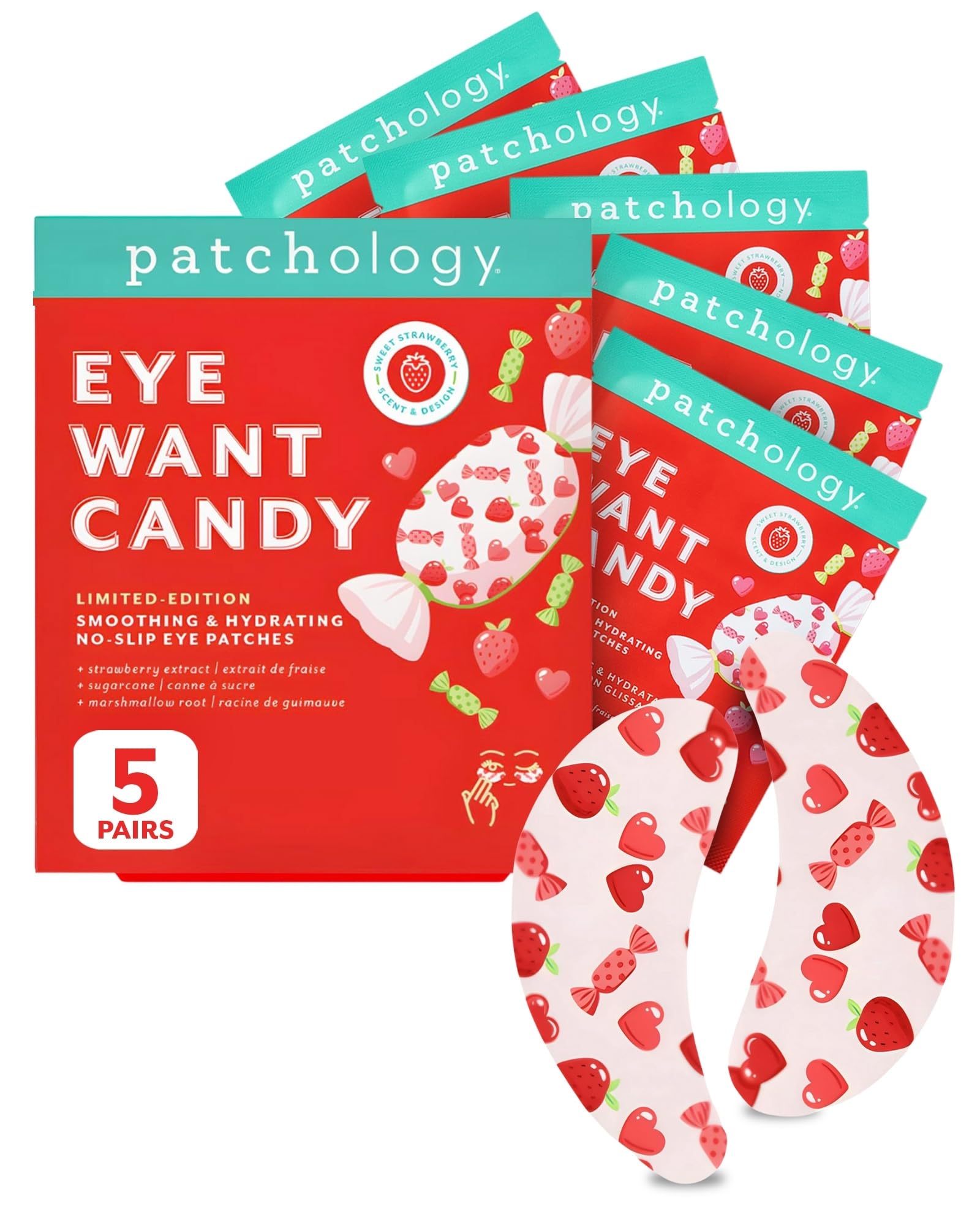 Patchology Eye Want Candy Hydrogel Patches – Puffy Eyes, Dark Circles & Wrinkles | Valentine’s Day Gift