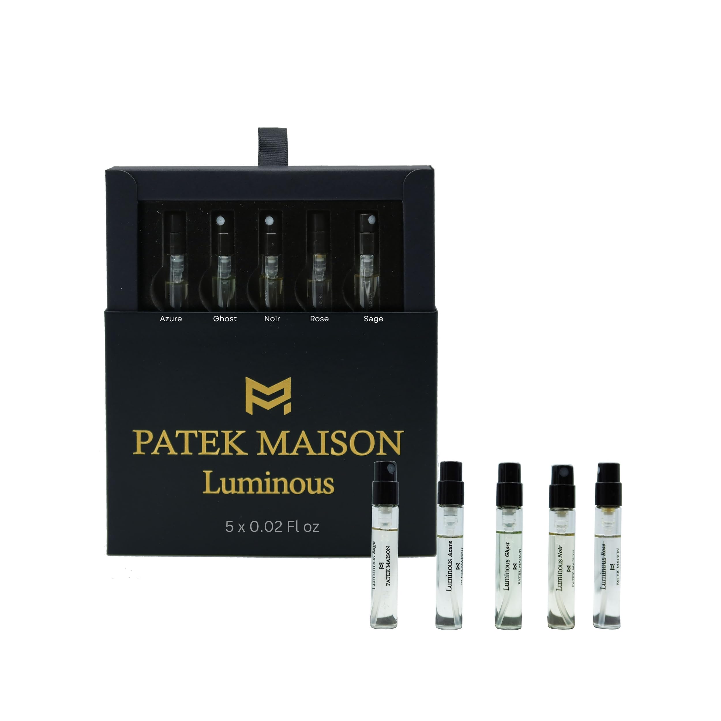 Patek Maison Luminous Discovery Mini Gift Set – 5 Unisex EDP Vials (0.085 oz each)
