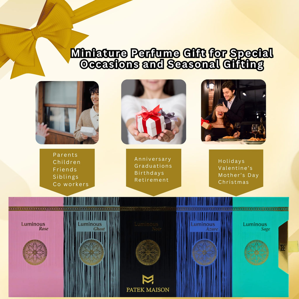 Patek Maison Luminous Discovery Gift Set – Unisex Mini EDP Sprays 0.10 oz