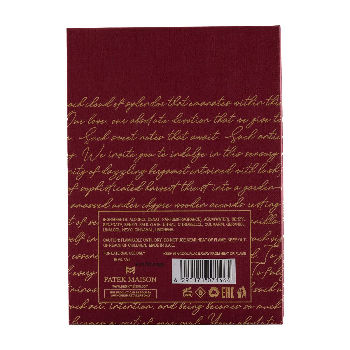 Patek Maison Merakai Essence 3.4 oz Eau de Parfum Spray – Unisex