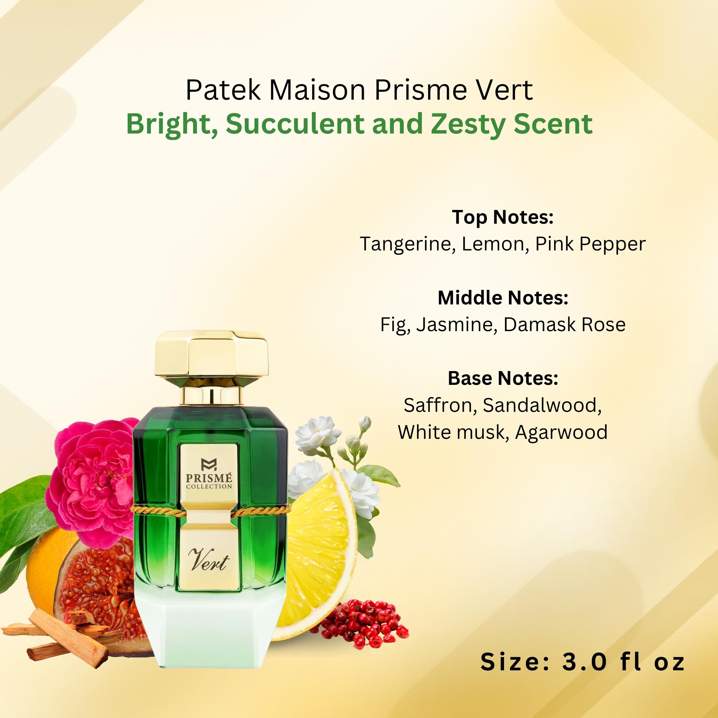 PRISME Collection Vert by Patek Maison – 3.0 oz Eau de Parfum Spray