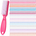 Patelai 100-Pack Handle Grip Nail Brush Bulk | Multicolor Nail & Skin Cleaning for Manicure & Pedicure (10 Colors)